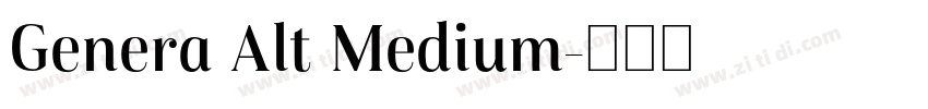 Genera Alt Medium字体转换 Genera Alt Medium字体转换